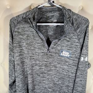 Under Armor Bud Light 1/4 Zip Pull Over in Men's XL.